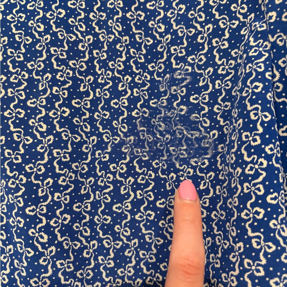 Lk Bennett Mathilde Blue Bow Patterned Women's To… - image 6